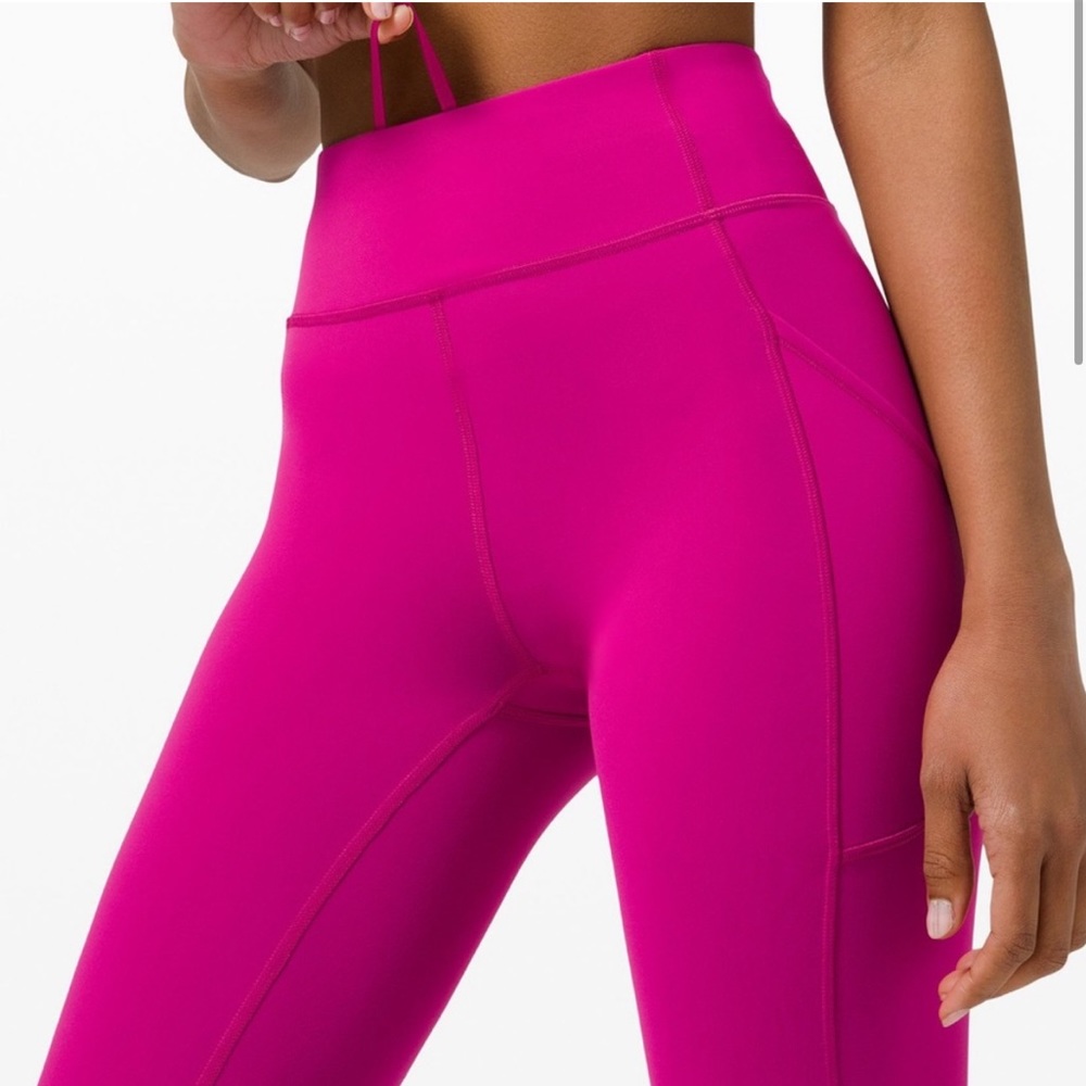 Lululemon Invigorate High Rise Tights 27” Ripened Raspberry - Picture 2 of 9